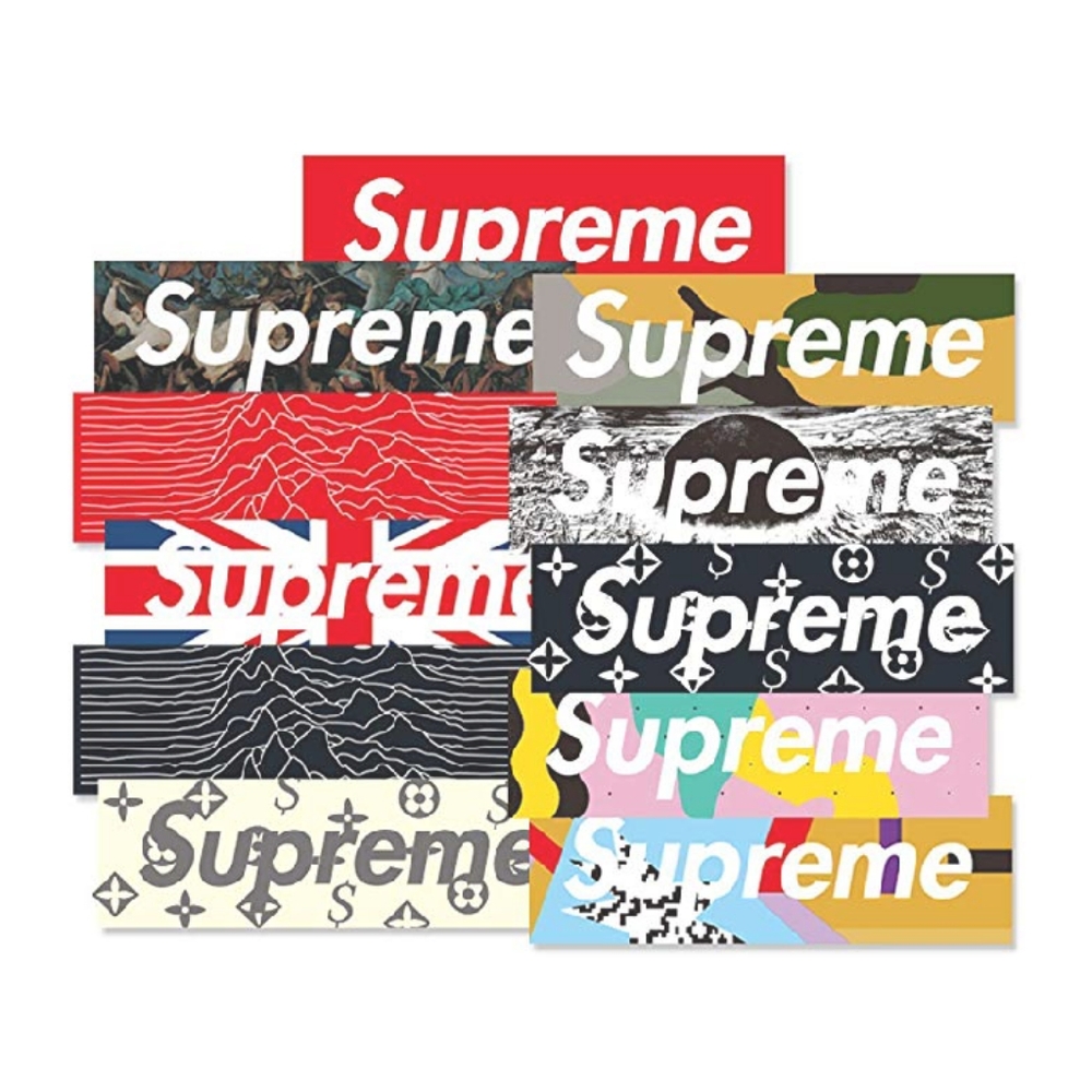 22 Supreme stickers